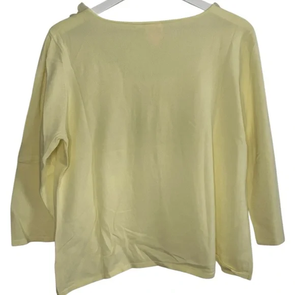Fairy Butterfly Knit Lightweight Sweater XL Coquette Feminine Y2K Butter Yellow - Picture 5 of 5